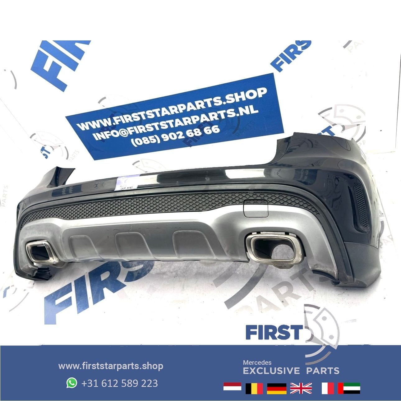 BUMPER W156 GLA AMG ACHTERBUMPER Mercedes 2013-2018 ZWART WI, Auto-onderdelen, Carrosserie en Plaatwerk, Gebruikt, -, Ophalen of Verzenden