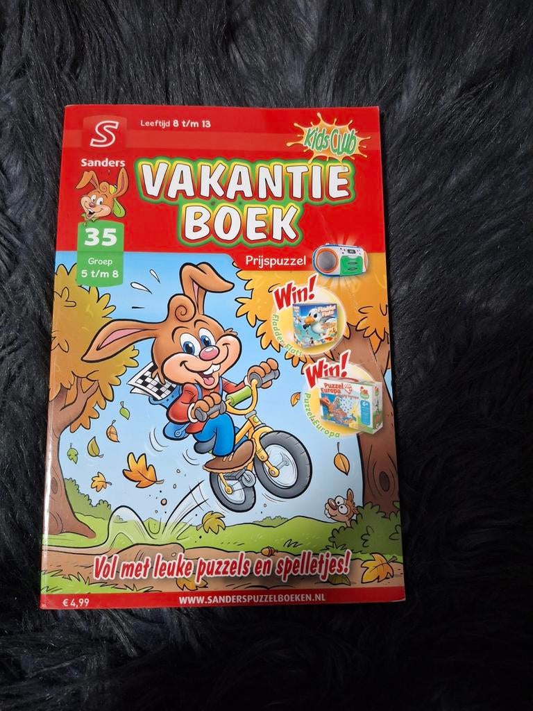 Sanders Vakantieboek Puzzelboek Kids Club Groep 5 t/m 8, Ophalen of Verzenden, Gebruikt, Puzzelboek