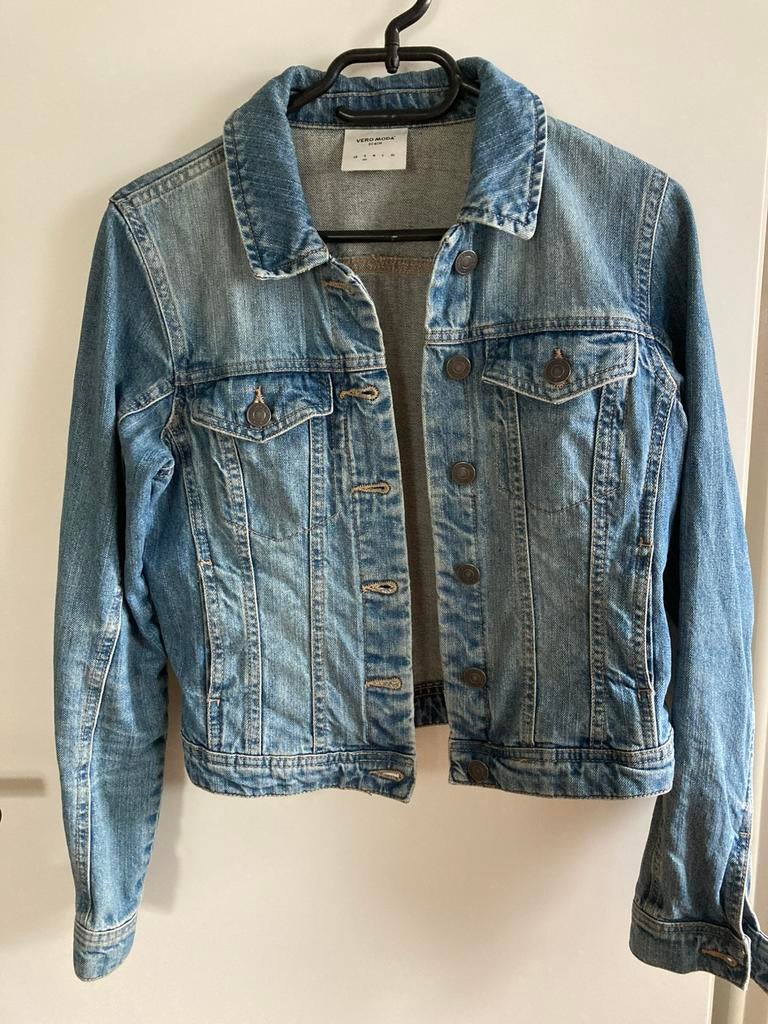 Spijkerjack als NIEUW maat S, Ophalen of Verzenden, Zo goed als nieuw, Maat 36 (S), Blauw