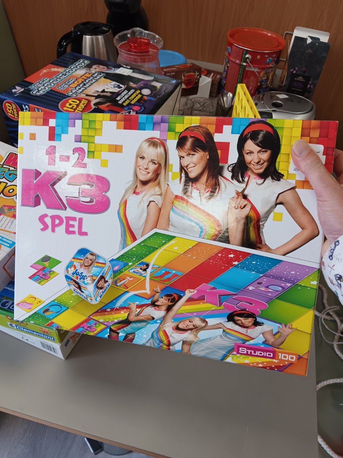 K3 1-2-3 Spel - Studio 100 Bordspel voor Kinderen, Gebruikt, Halfstraat 80, 2627 Schelle, België, Studio 100 NV, Ophalen of Verzenden