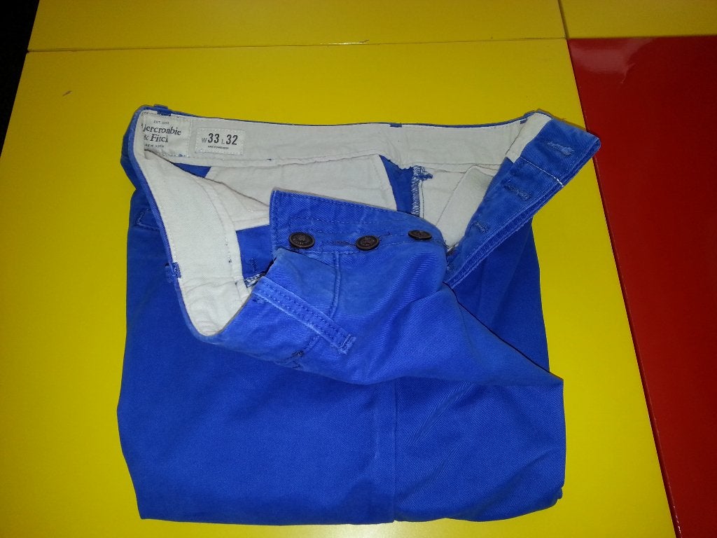 Abercrombie Fitch Broek met blauwe  kleur maat 33/32, Nieuw, Abercrombie Fitch, Verzenden, Maat 48/50 (M)