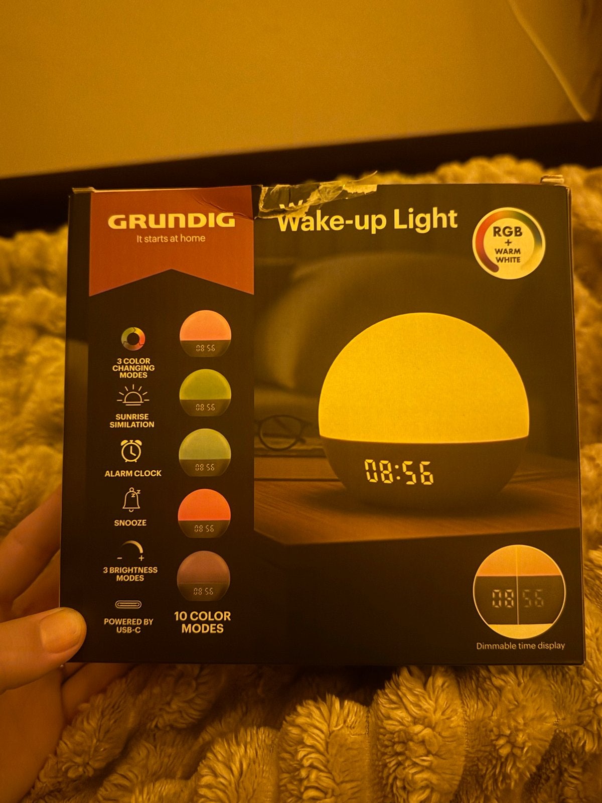 Grundig Wake-up Light met RGB en zonsopgangsimulatie, Witgoed en Apparatuur, Ophalen of Verzenden, Nieuw, Digitaal