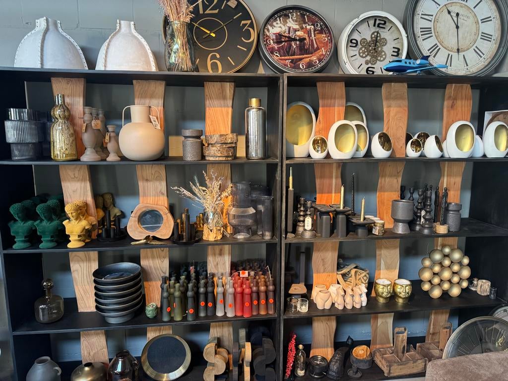Woondecoratie Diverse Decoratie vaas klok beeld LEEGVERKOOOP, Ophalen, Meerkleurig, Nieuw, Metaal