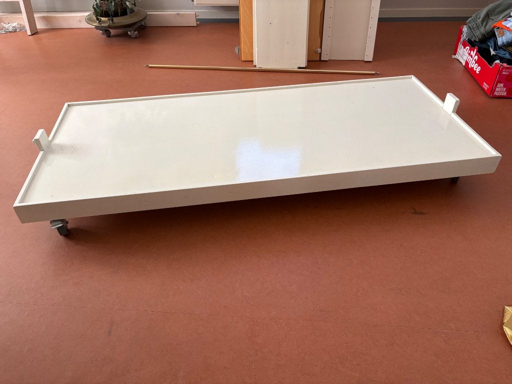 Lego tafel op wielen, Ophalen, Gebruikt