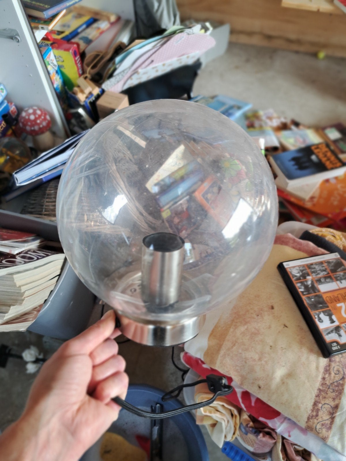 Glazen bol tafellamp - Modern design, Gebruikt, Overige merken, Sfeerlamp, Glas