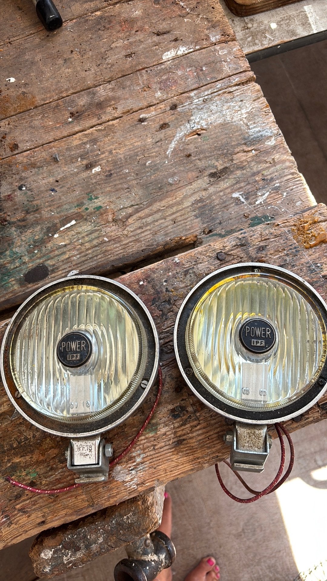 Oude lampen koplamp POWER IPF, Ophalen of Verzenden