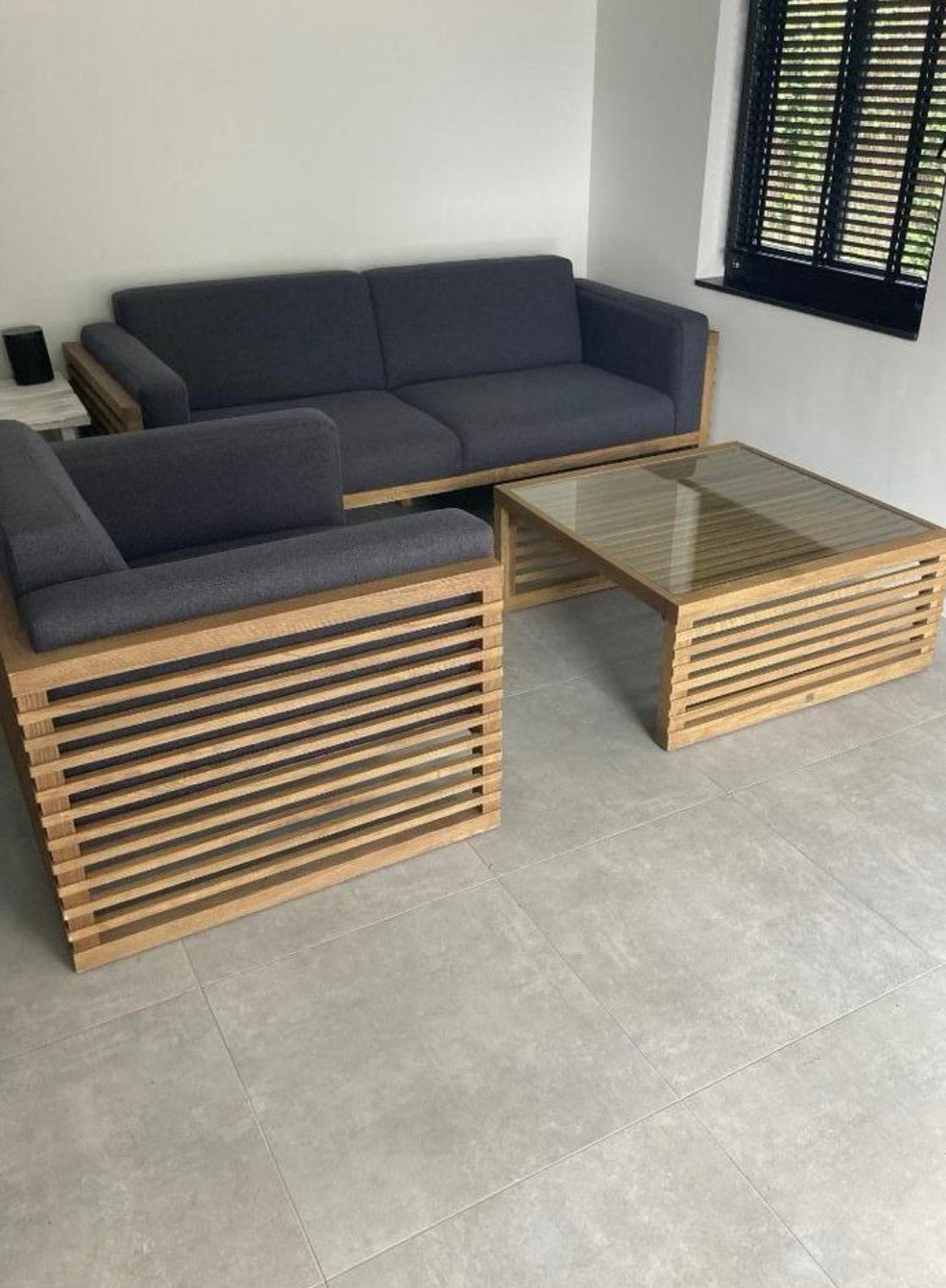 Riviera maison lounge set bank en tafel, Ophalen, Zo goed als nieuw, Bank