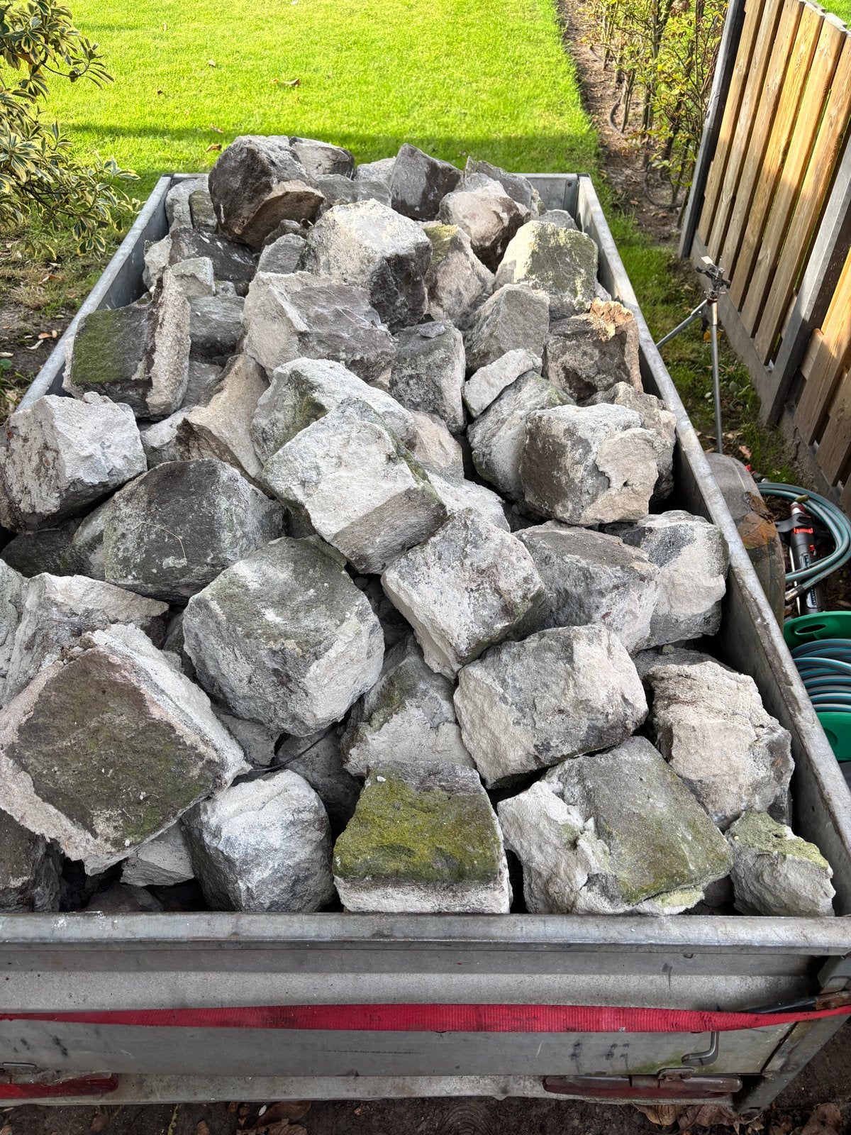 Basaltstenen voor muurtje - Gratis af te halen, Gebruikt, Ophalen of Verzenden, Kei, Basalt