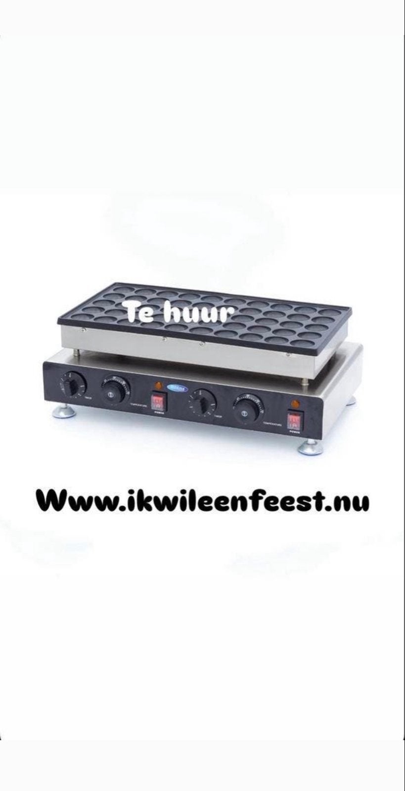 Poffertjesplaat te huur voor evenementen en feesten, Ophalen, Zo goed als nieuw