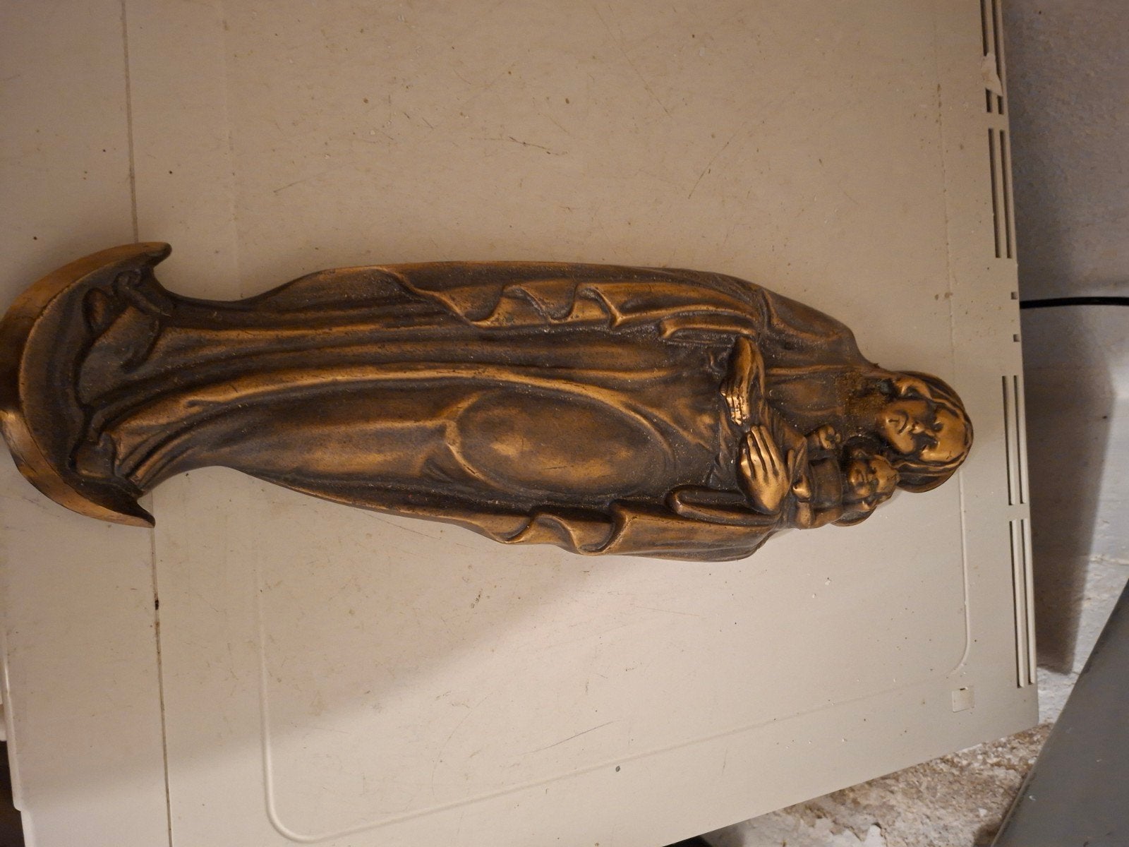 Oud beeld Maria met kind, Antiek en Kunst, Antiek | Religie, Ophalen of Verzenden