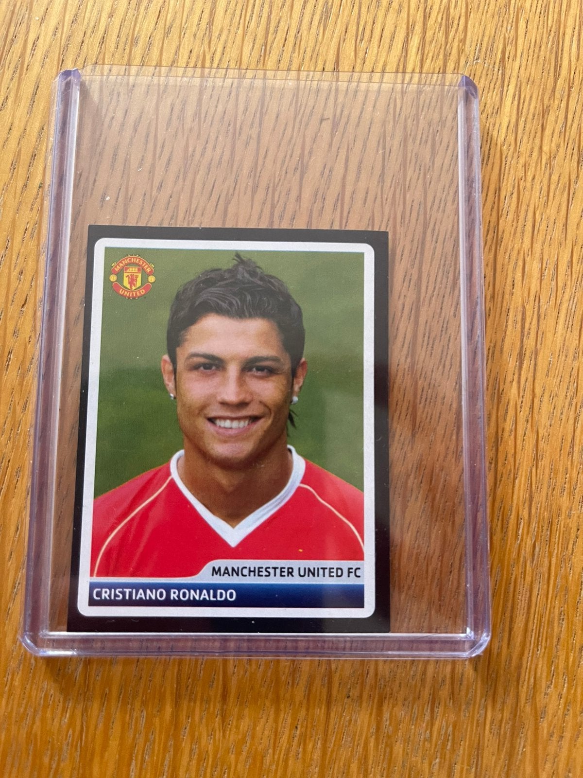 Cristiano Ronaldo Panini 2006 Manchester United, Ophalen of Verzenden, Zo goed als nieuw, Plaatje
