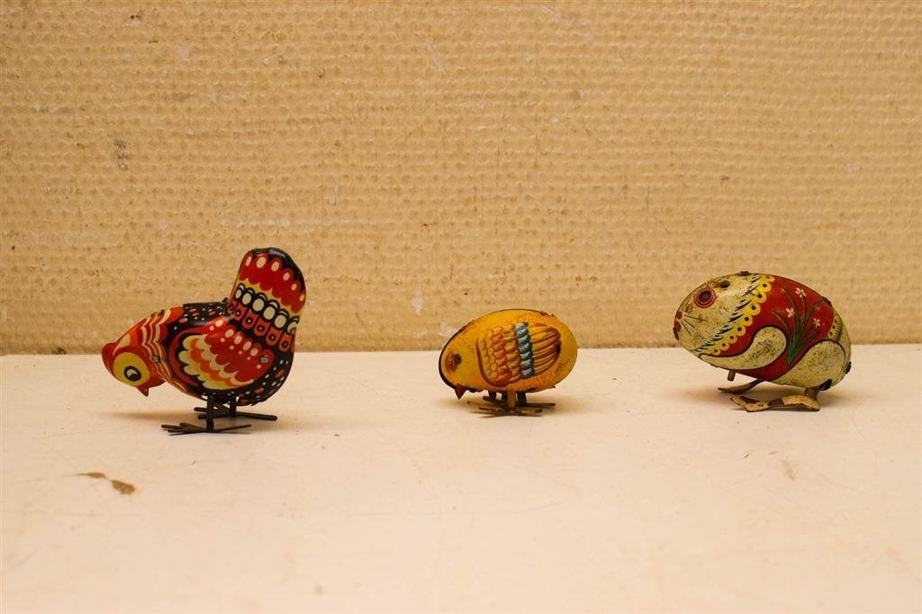 Vintage 6 stuks blikken speelgoed 49556, Ophalen of Verzenden, Gebruikt, Koek(jes)