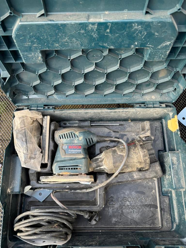 Bosch gss 160  schuurmachine, Ophalen of Verzenden, Gebruikt, Boor- en Schroefmachine