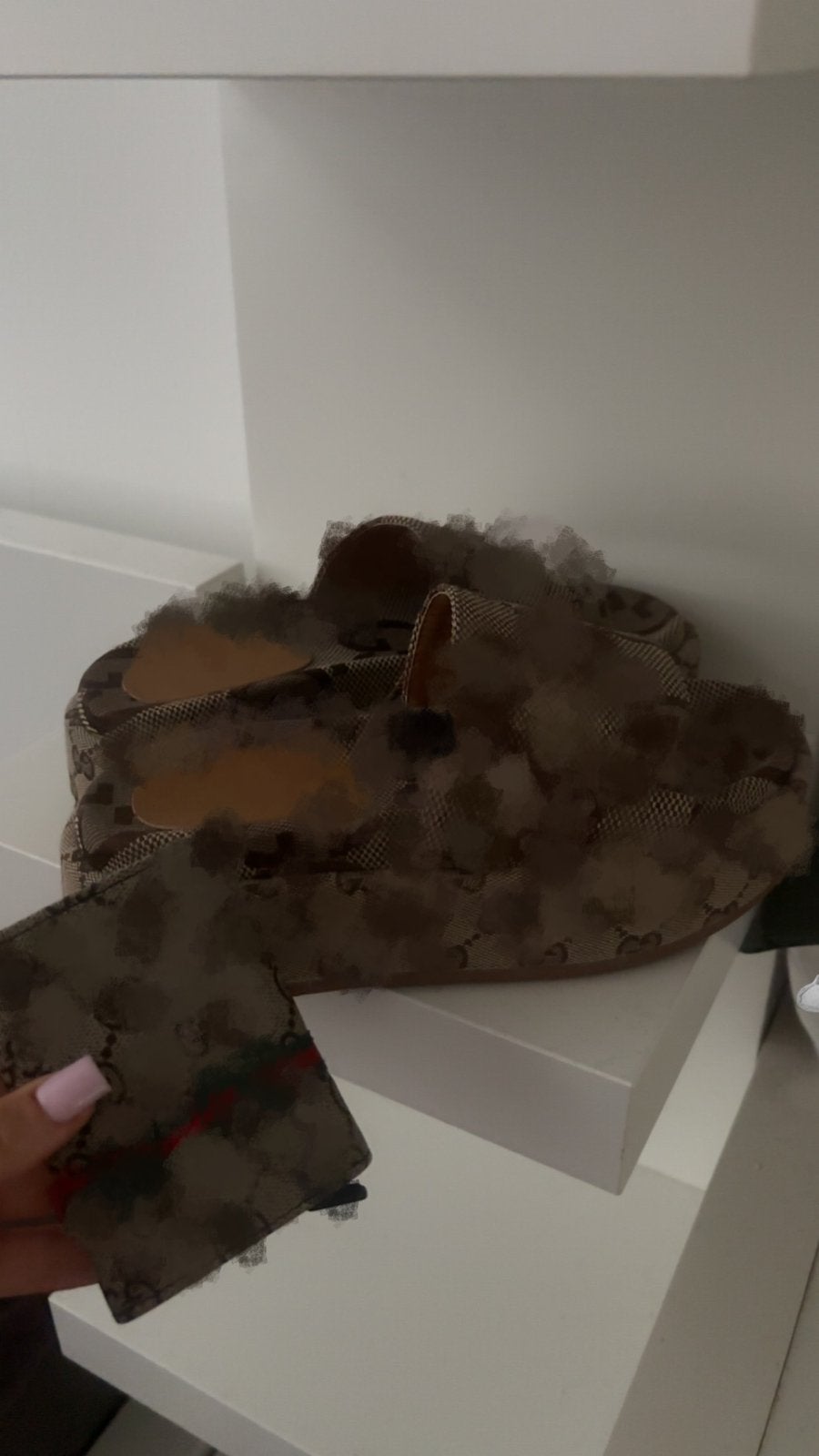 G slippers maat 38+ passende portemonnee, Kleding | Dames, Schoenen, Slippers, Bruin, Verzenden, Nieuw