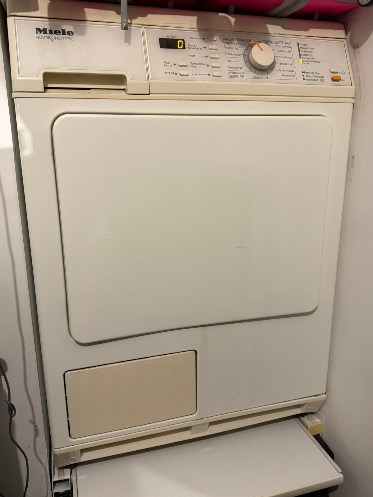 Miele droger novotronic t273 C, Ophalen of Verzenden, Zo goed als nieuw, Condens, 85 tot 90 cm