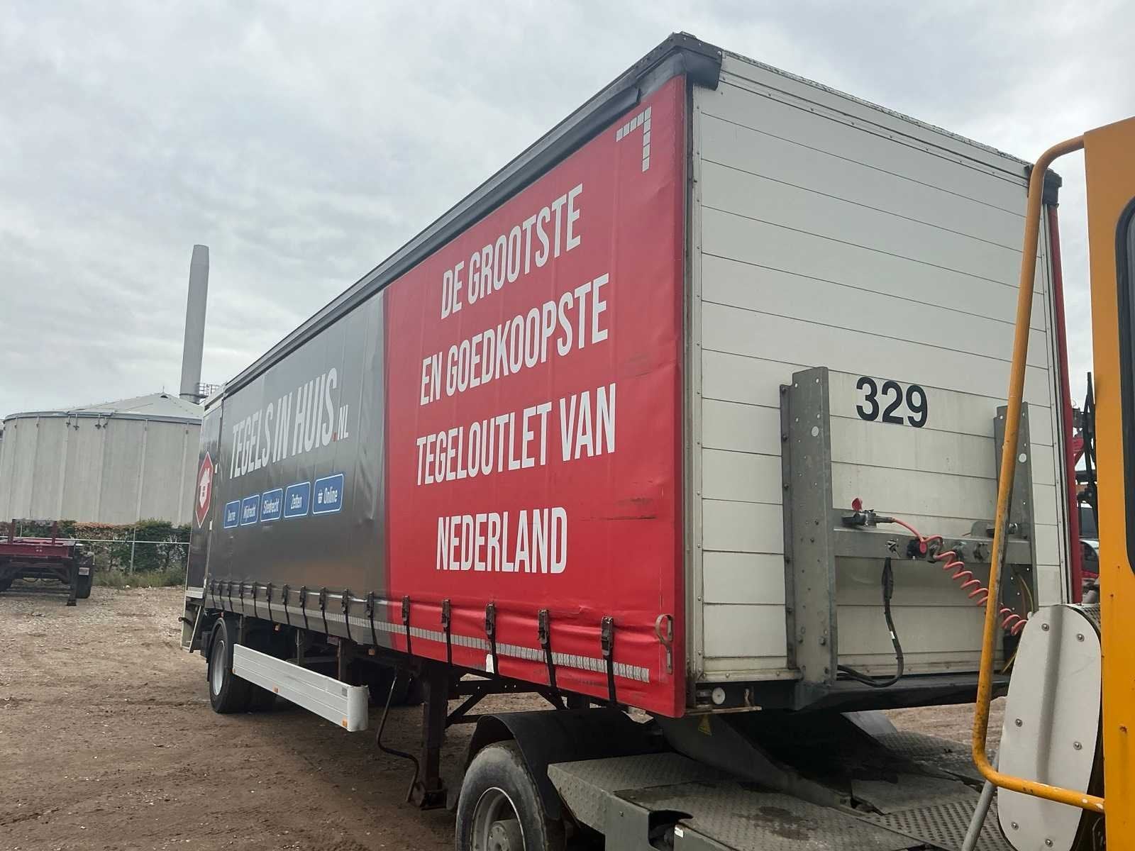 2014 Groenewegen DRO-12-10B schuifzeil trailer, Auto's, Vrachtwagens, Overige brandstoffen, Origineel Nederlands, Bedrijf, Aanhangers en Opleggers