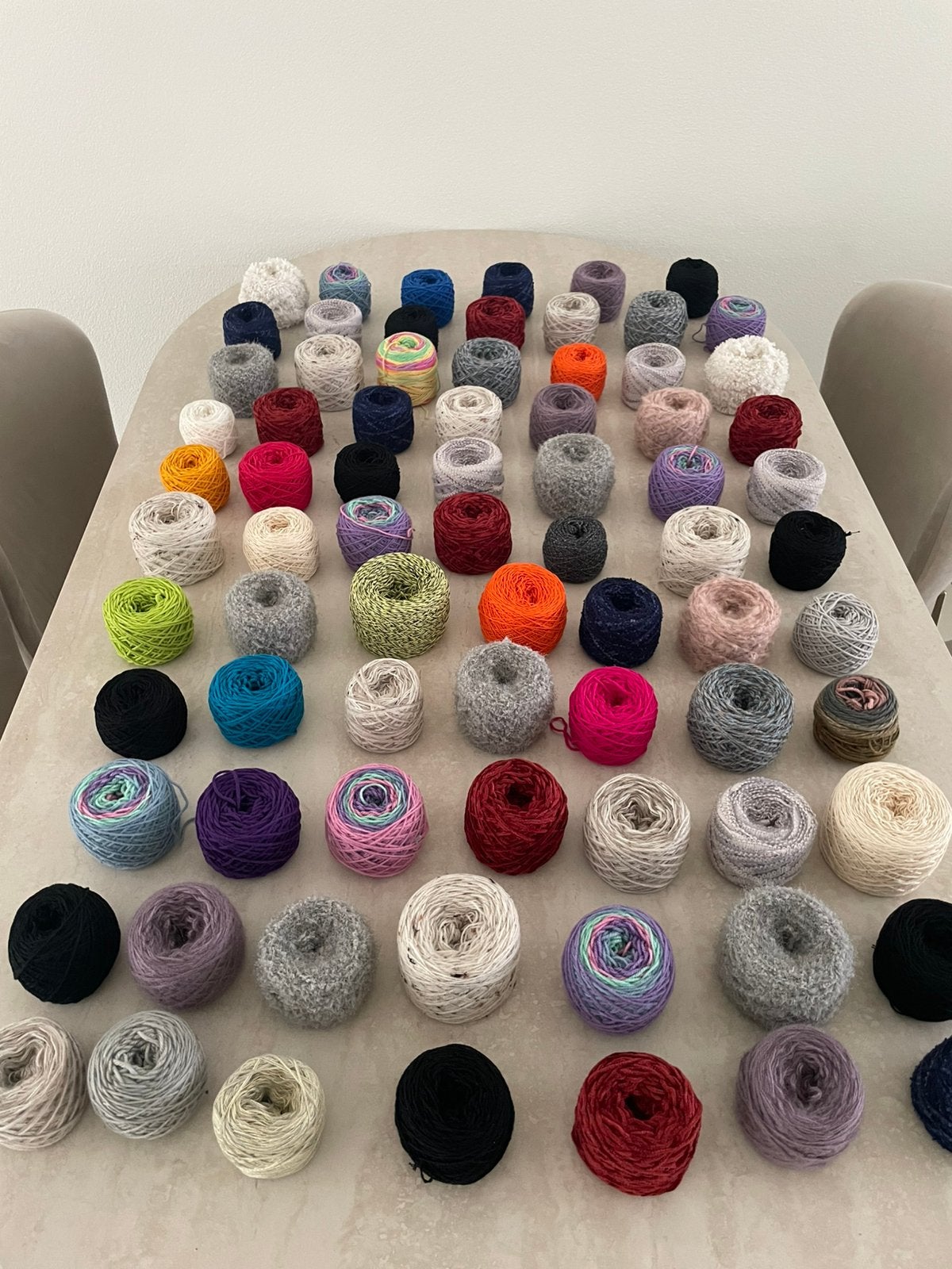 diverse kleuren mxs garen 76 bollen, Hobby en Vrije tijd, Breien en Haken, Ophalen of Verzenden, Zo goed als nieuw, Breien of Haken