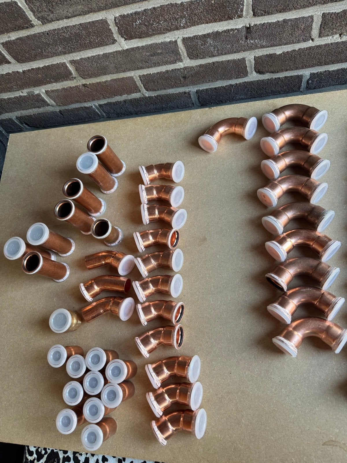 Geberit Mapress 28mm perskoppelingen water, Doe-het-zelf en Verbouw, Buizen en Afvoer, Ophalen, Bochten, Nieuw, 20 tot 40 mm