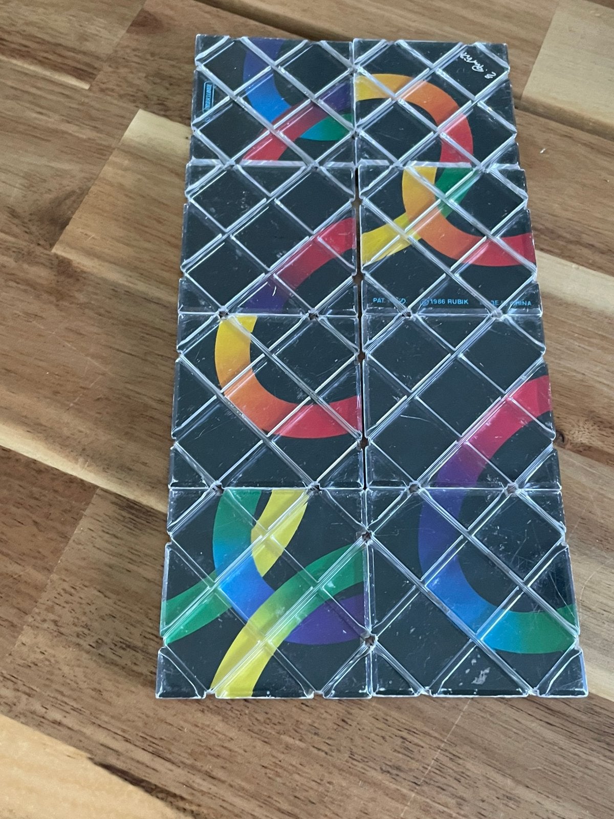 Rubik matchbox 1986 puzzel vouwkubus, Ophalen of Verzenden, Gebruikt