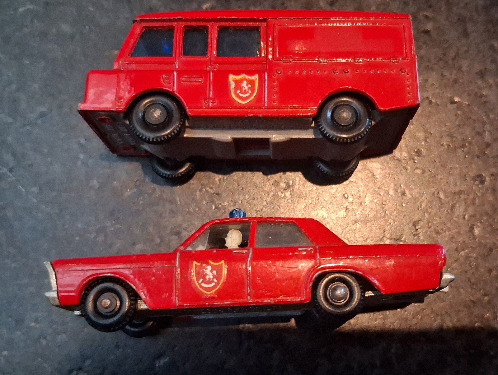 Vintage Matchbox Brandweerauto's - Set van 2, Verzamelen, Speelgoed, Gebruikt, Ophalen of Verzenden