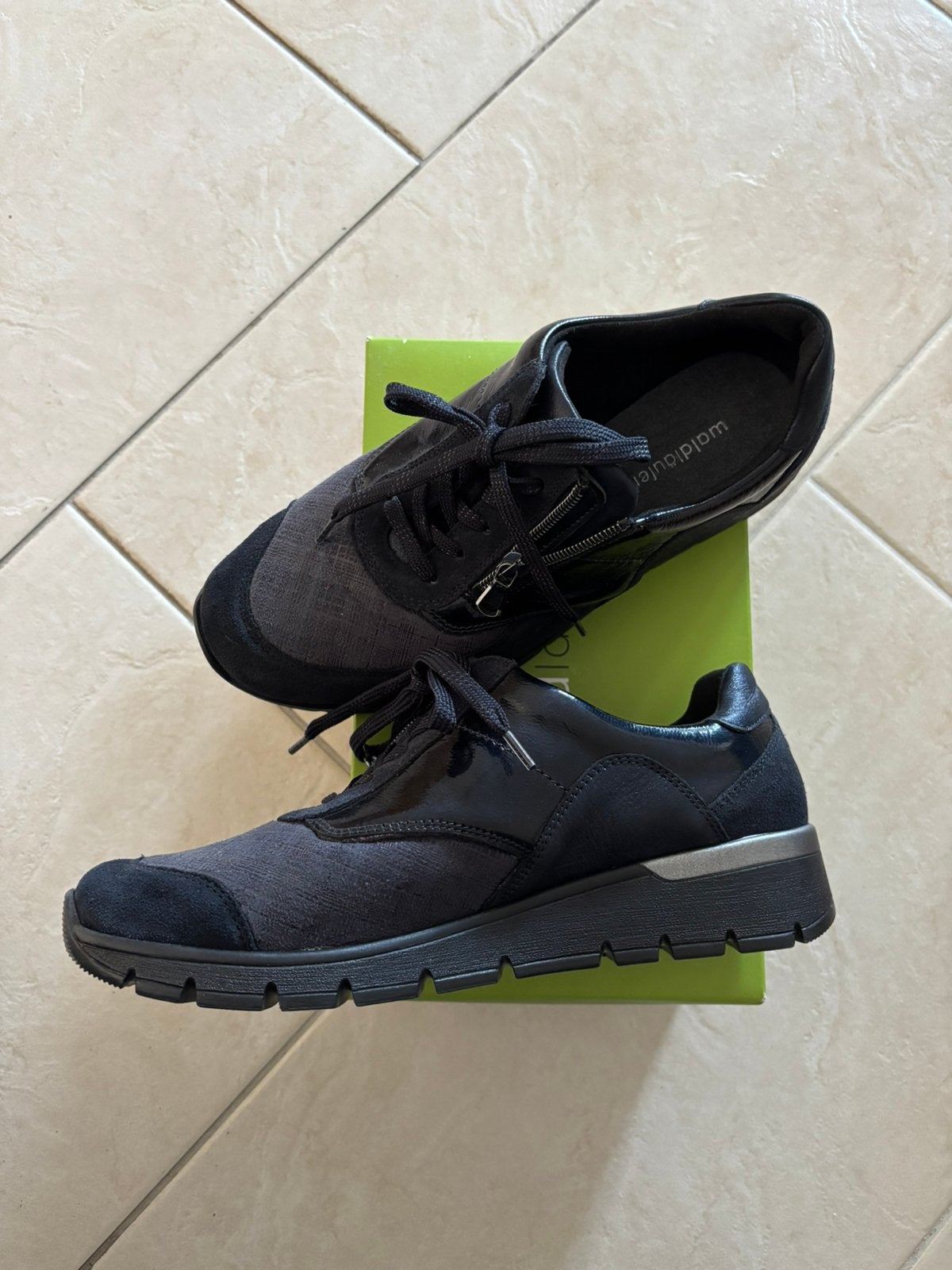 Waldläufer K-Ramona dames sneakers maat 40 deep blue, Blauw, Nieuw, Ophalen of Verzenden, Sneakers of Gympen