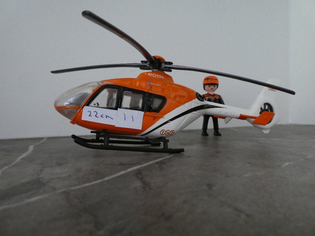 Helikopter schaalmodel 22 cm lang metaal, Overige merken, 1:72 tot 1:144, Helikopter, Ophalen of Verzenden