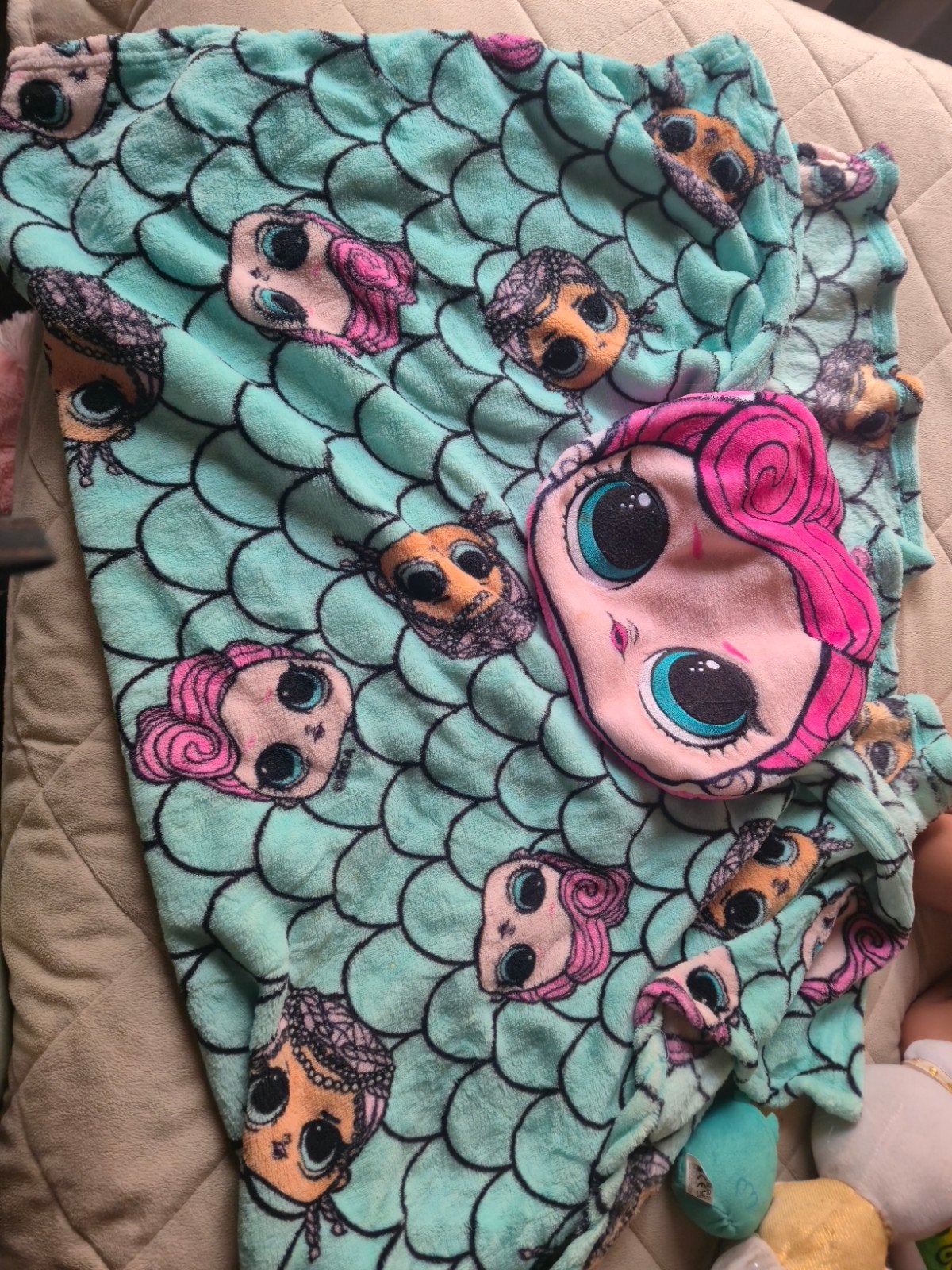LOL Surprise! Fleece Deken Zeemeermin Design, Ophalen of Verzenden, Gebruikt, LOL Surprise!, Meisje