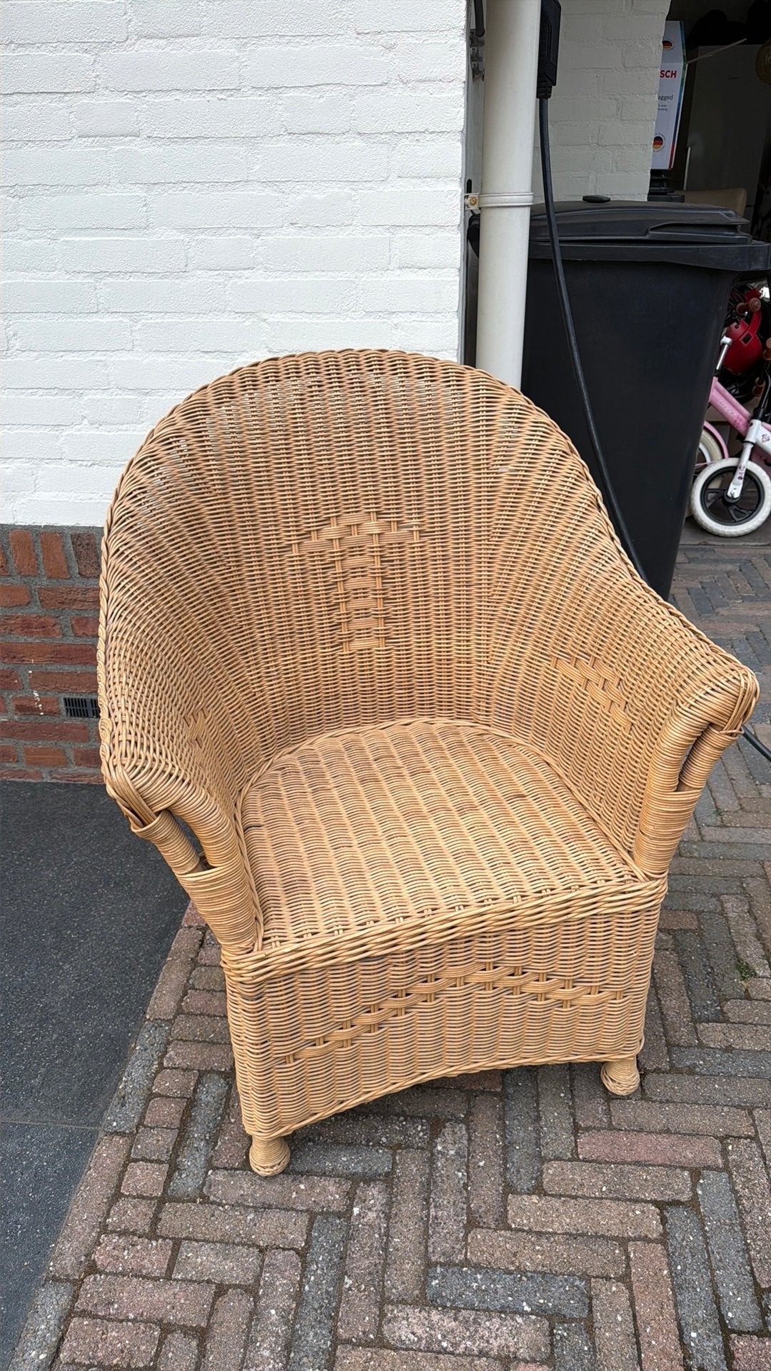 Rieten stoel, Ophalen, Gebruikt, Rotan