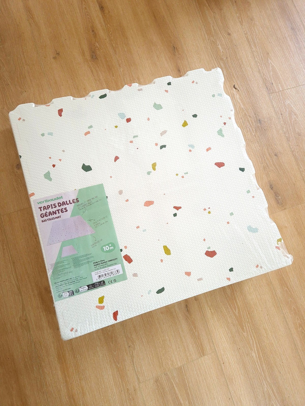 Vertbaudet terrazzo puzzelmat foam speelmat vloertegel groot, Kinderen en Baby's, Speelgoed | Speelkleden, Ophalen of Verzenden