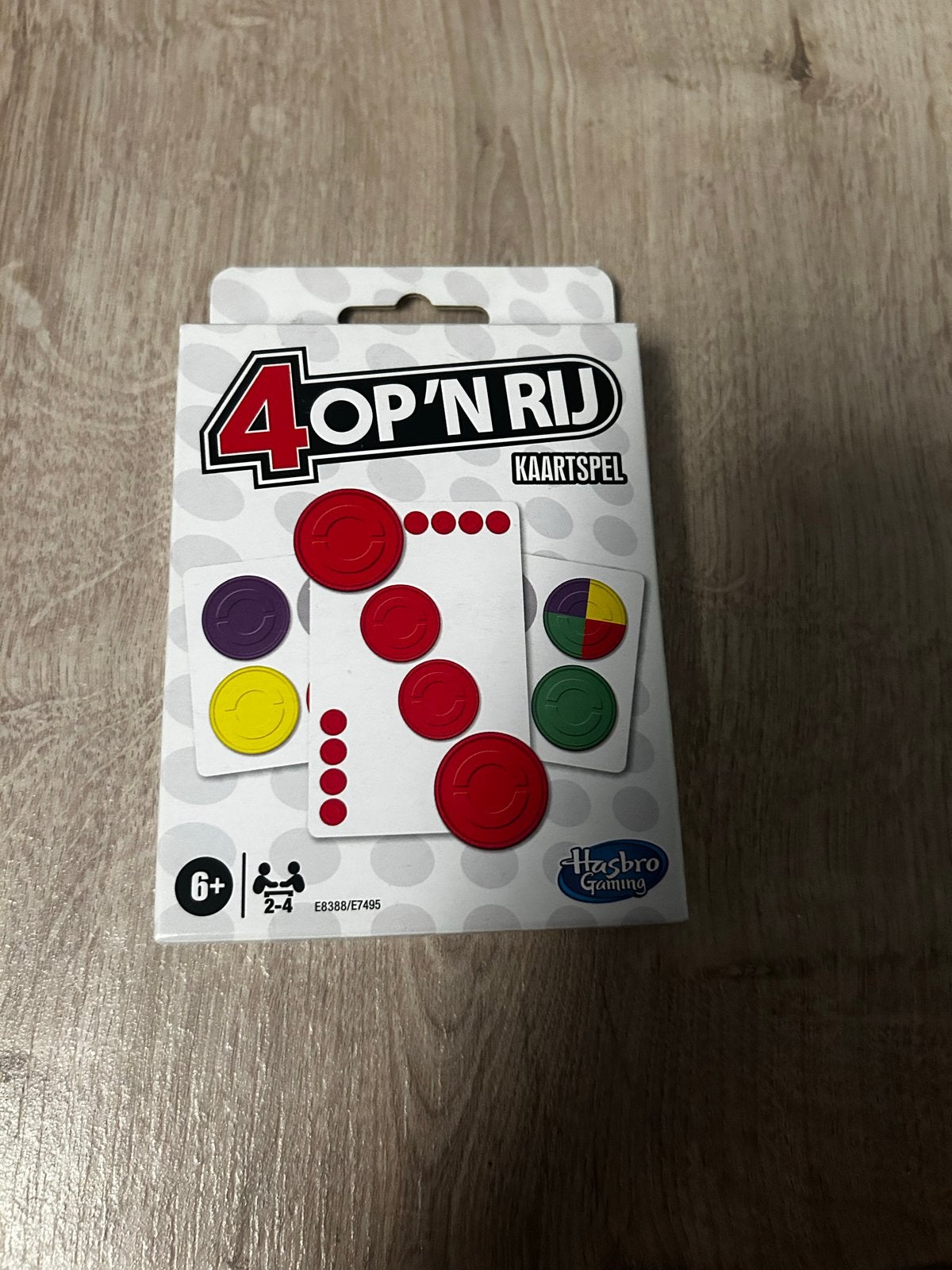 4 op 'n Rij Kaartspel - Hasbro Gaming, Drie of vier spelers, Ophalen of Verzenden, Zo goed als nieuw