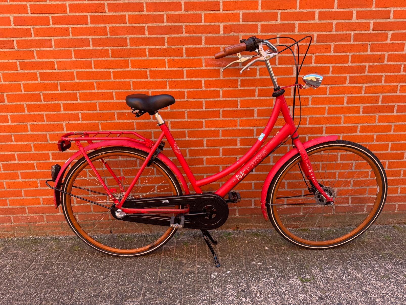 Cortina rode oma fiets 28 inch 3 versnellingen handremmen, Ophalen, Versnellingen, 56 cm of meer, Zo goed als nieuw