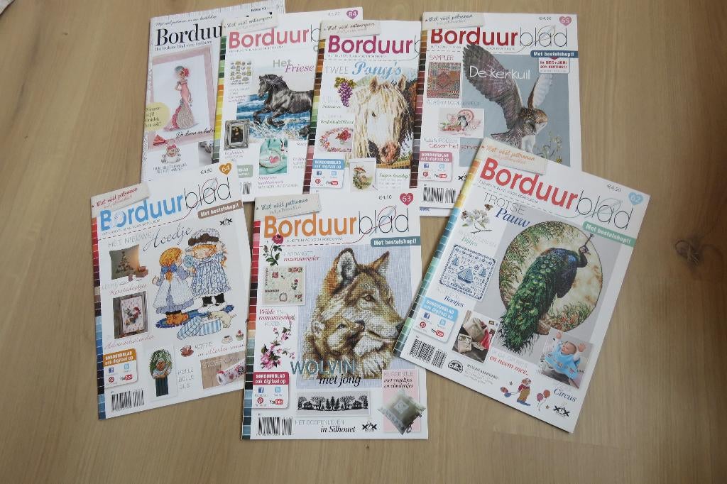 Het Borduurblad tijdschrift, Boeken, Ophalen of Verzenden, Zo goed als nieuw, Borduren en Naaien, Diverse auteurs