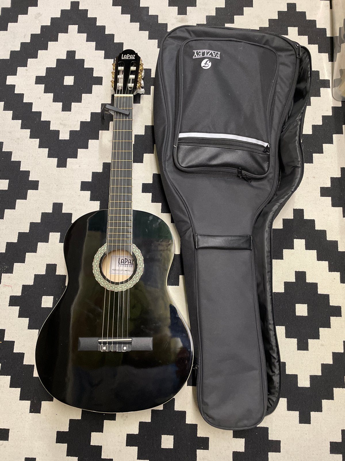 Lapaz gitaar met Fazley gitaartas - Zo goed als nieuw, Muziek en Instrumenten, Ophalen, Zo goed als nieuw, Klassieke of Spaanse gitaar
