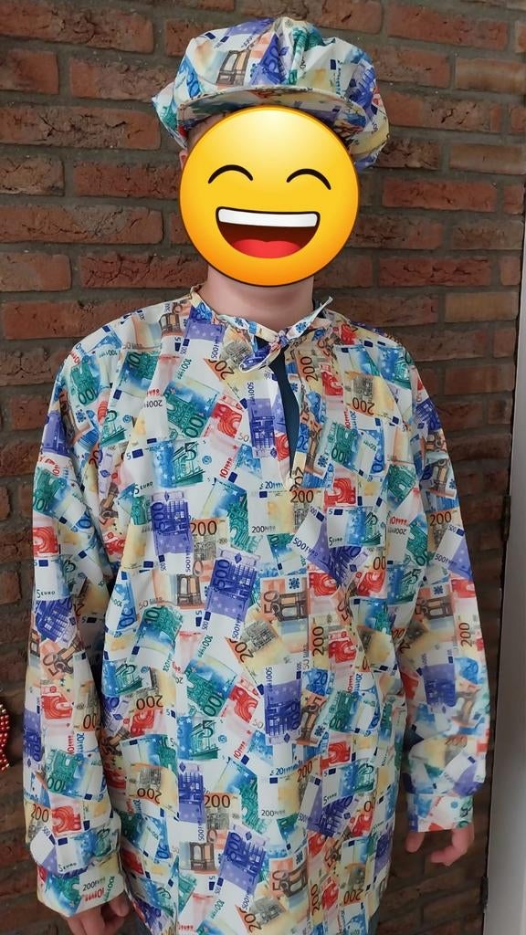 NIEUW geld print longsleeve / kiel - inclusief geldpet, Maat 52/54 (L), Nieuw, Ophalen of Verzenden, Overige thema's