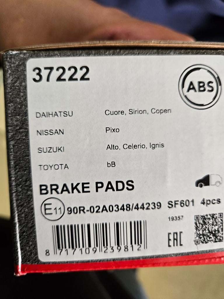 Nieuwe remblokken voorzijde - ABS 37222, Ophalen of Verzenden