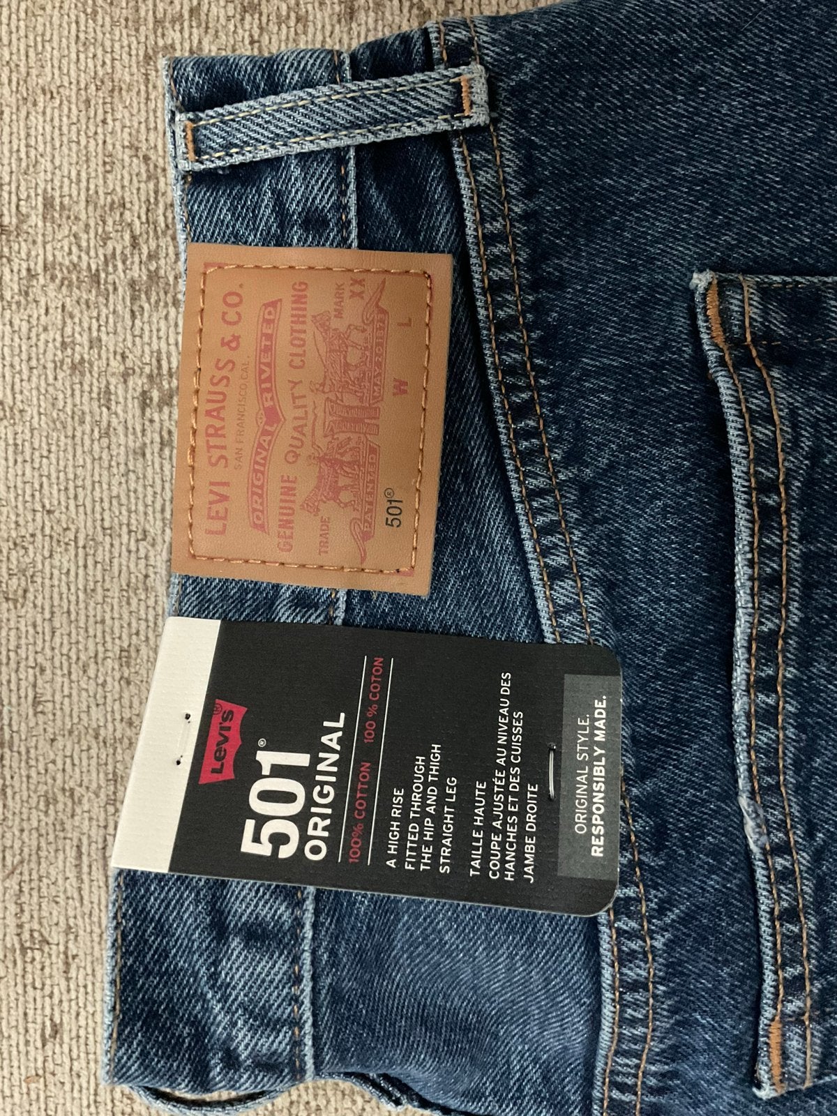 Nieuwe Levi's 501 Original Jeans - 34/30, Ophalen of Verzenden, Nieuw, Blauw, W32 (confectie 46) of kleiner