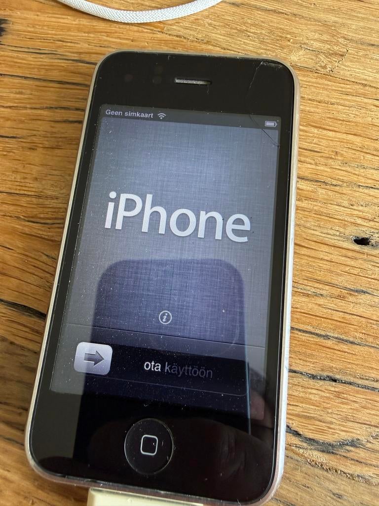 Vintage iPhone 3G 16GB - Zwart - En iPhone 4, Telecommunicatie, Mobiele telefoons | Apple iPhone, Gebruikt, 16 GB, Zwart, Ophalen of Verzenden