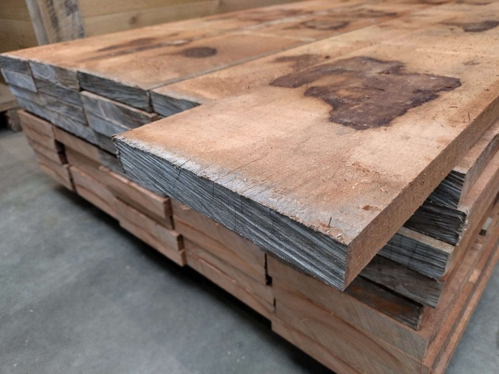 3x20 CM hardhouten fijnbezaagde planken hek brugdeel planken, 25 tot 50 mm, Nieuw, Ophalen of Verzenden, Plank