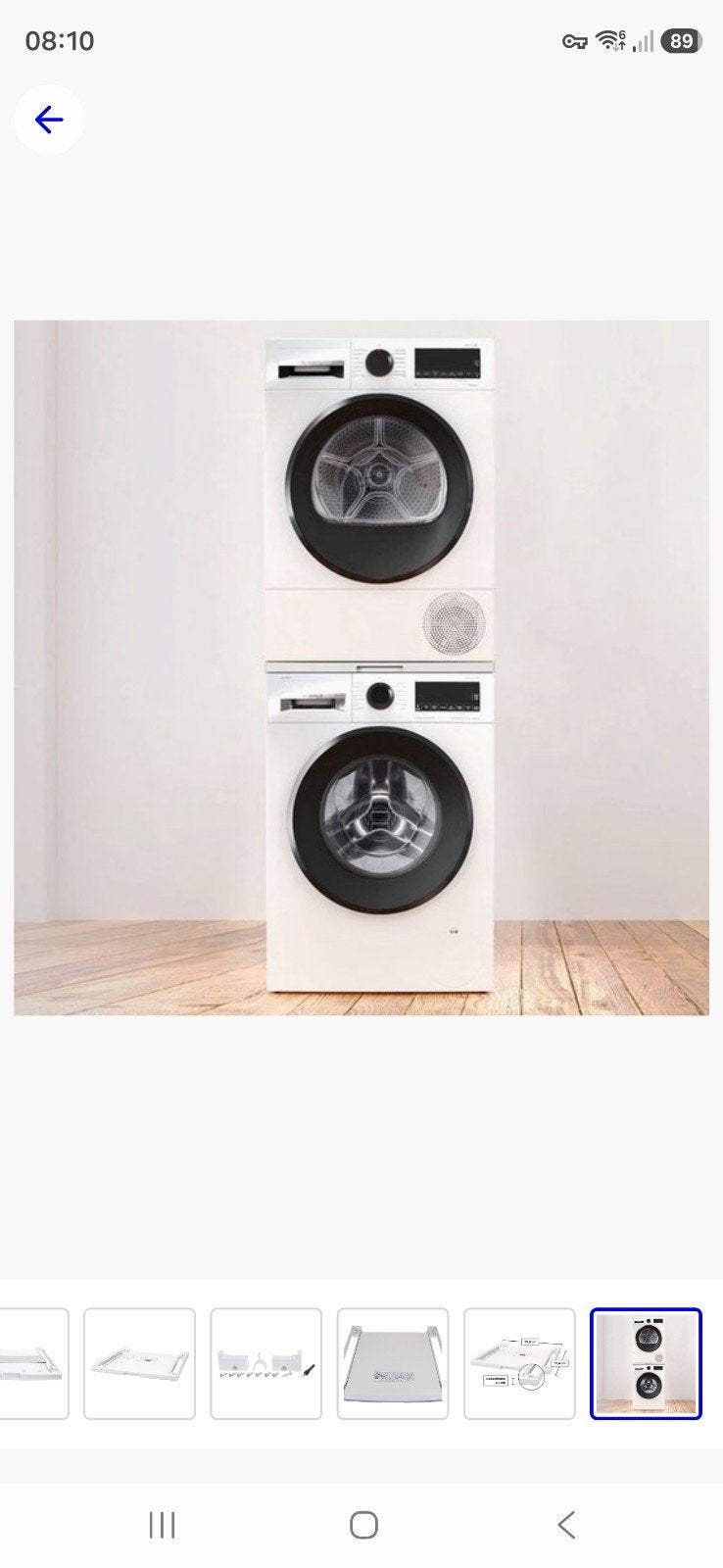 Foto 7 van Bosch wasmachine-wasdroger verbindingsset