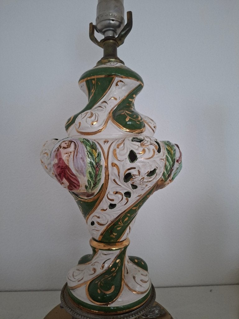 Capodimonte lamp uit 1920, Ophalen of Verzenden