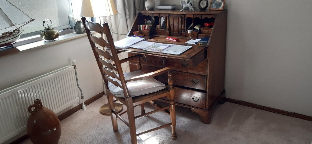 oude Engelse secretaire, Ophalen, Gebruikt, Brocante, antiek