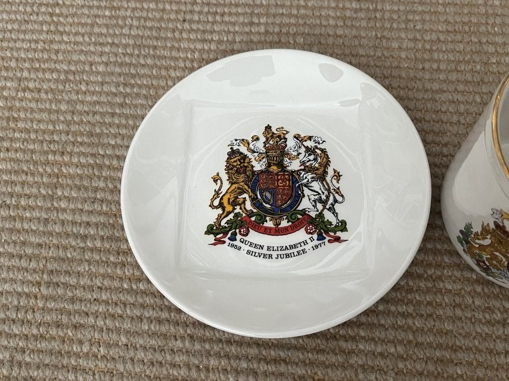 Koning George V + Queen Elizabeth UK Engeland vintage mokken, Ophalen of Verzenden, Gebruikt