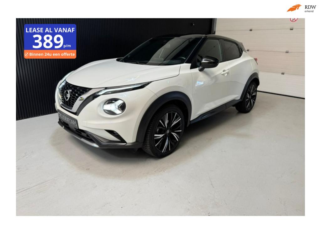 Nissan Juke 1.0 DIG-T N-Design Automaat, Stof, Zwart, Wit, Bedrijf