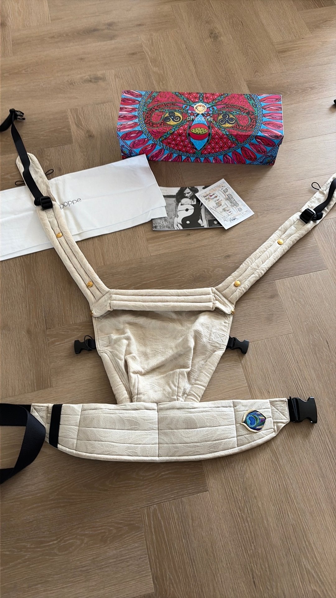 Artipoppe argus oat draagzak zeitgeist beige baby peuter, Overige merken, Buik of Rug, Ophalen of Verzenden, Zo goed als nieuw