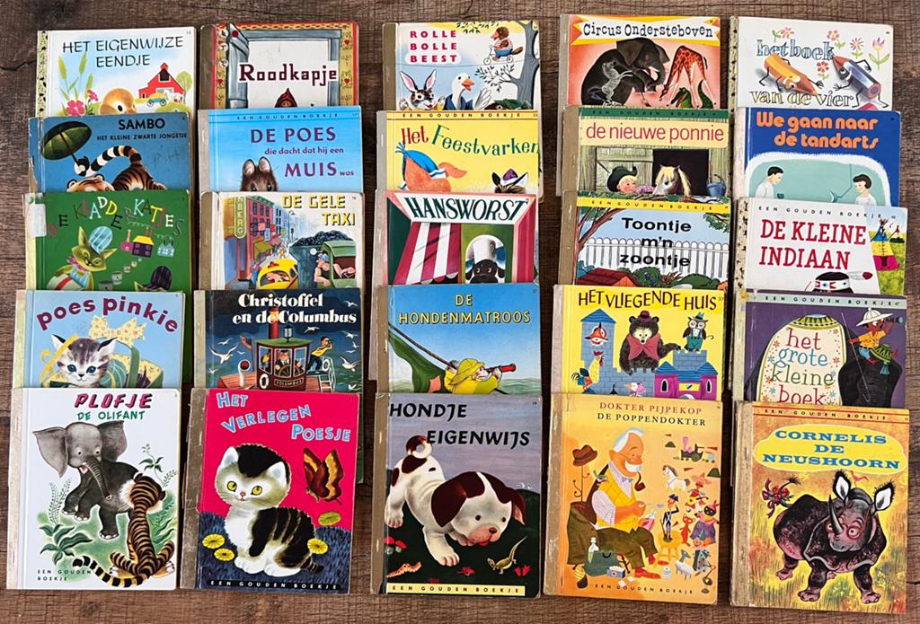 25 gouden boekjes - verzameling kleuters, Boeken, Kinderboeken | Kleuters, Gelezen, 5 of 6 jaar, Fictie algemeen, Jongen of Meisje