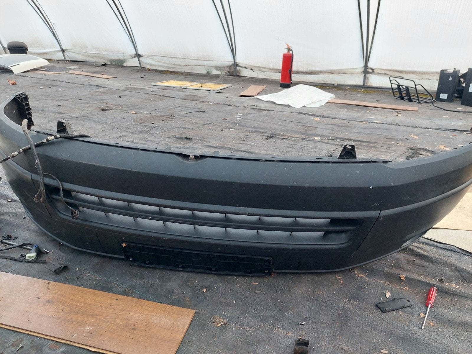 vw t5 transporter voorbumper en deuren, Ophalen, Bumper