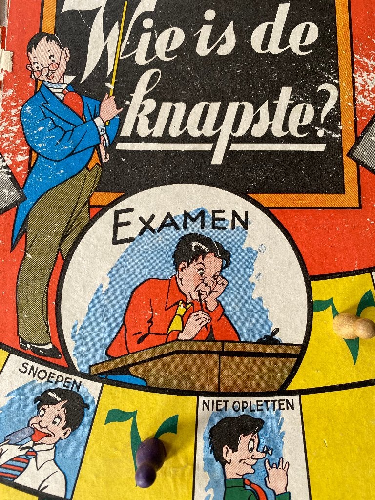 Antiek bordspel – “Wie is de knapste? (1937), Vijf spelers of meer, Ophalen of Verzenden, Gebruikt, Jumbo