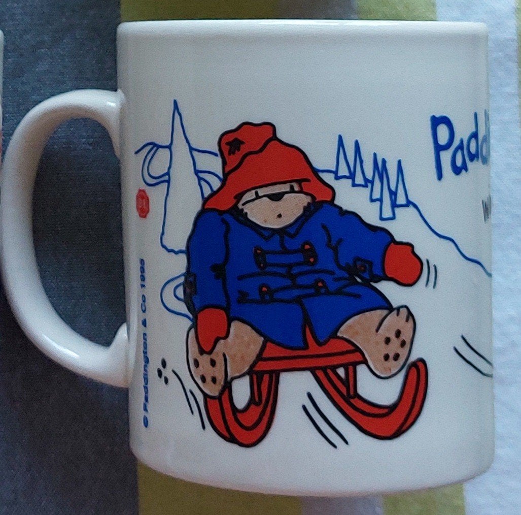 Vintage Paddington Beer - Winter - Mok, Vintage, Ophalen of Verzenden, Zo goed als nieuw, Wit