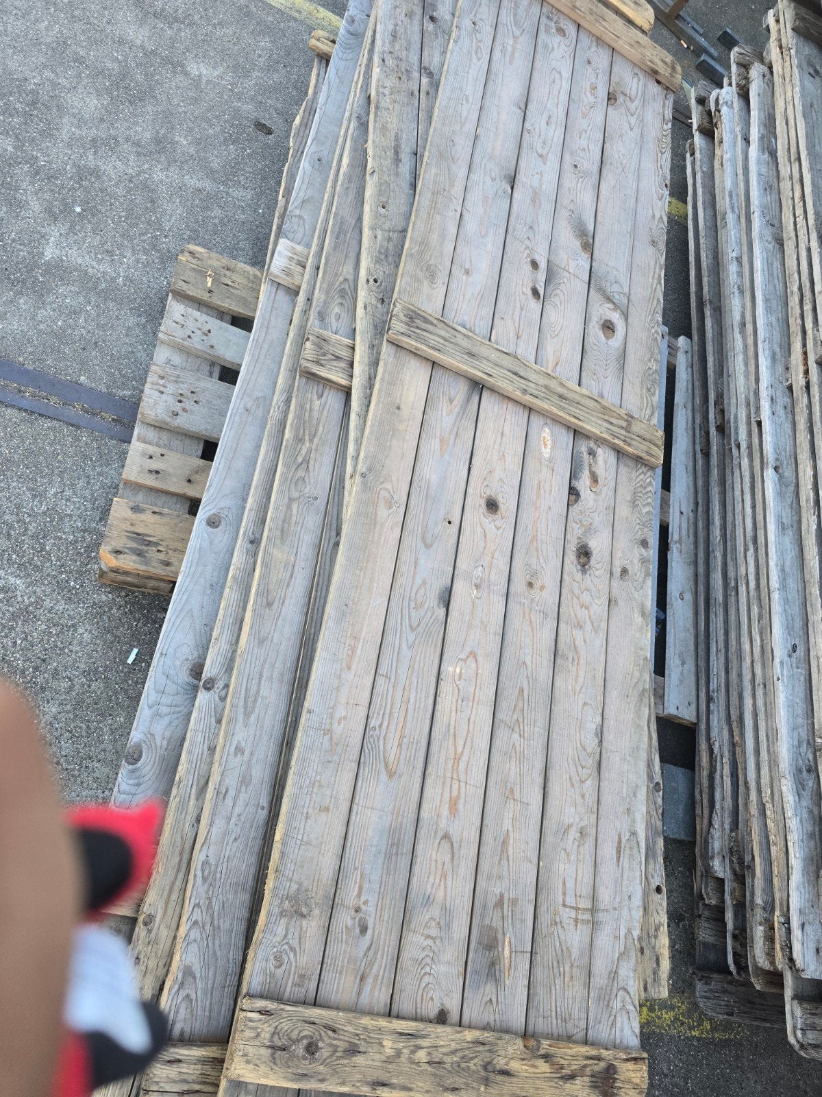 Marktkraam hout, Gebruikt, 25 tot 50 mm, Ophalen of Verzenden, 200 tot 250 cm