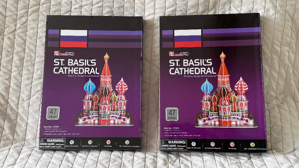 Nieuw 3D- puzzel van de St. Basil cathedral, Ophalen of Verzenden, Minder dan 500 stukjes, Nieuw, Rubik's of 3D-puzzel